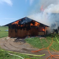 Brand Landwirtschaftliches Objekt - Alarmstufe 3